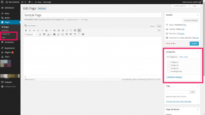 WordPress의 페이지에 카테고리를 추가하는 방법