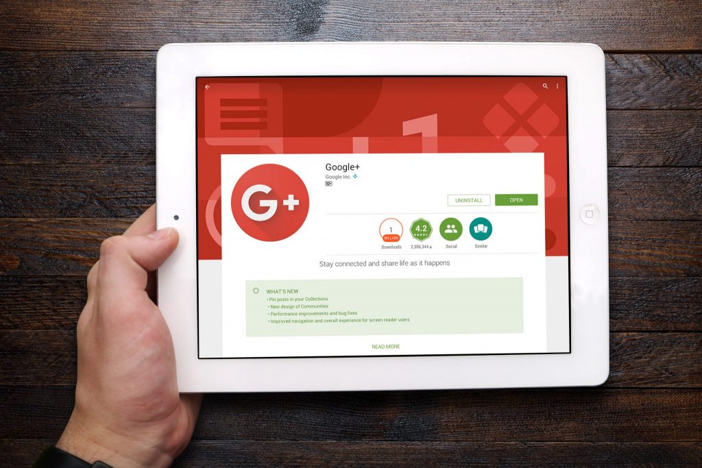 Google Plus di tablet