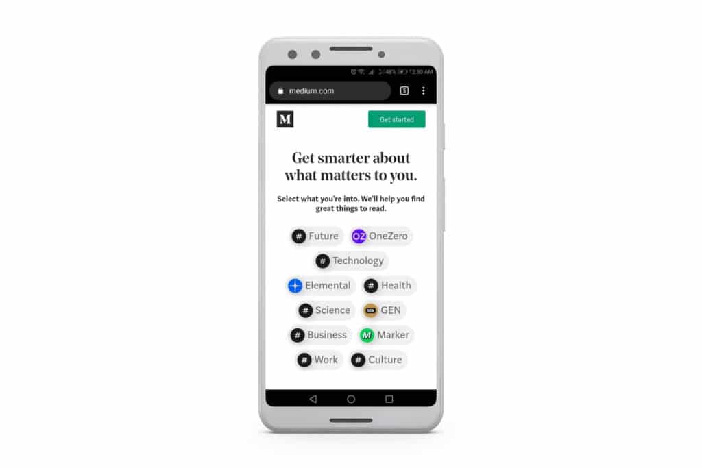 medium.com app