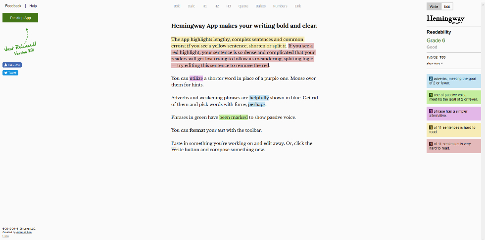 ПРИЛОЖЕНИЕ ХЕМИНГУЭЯ