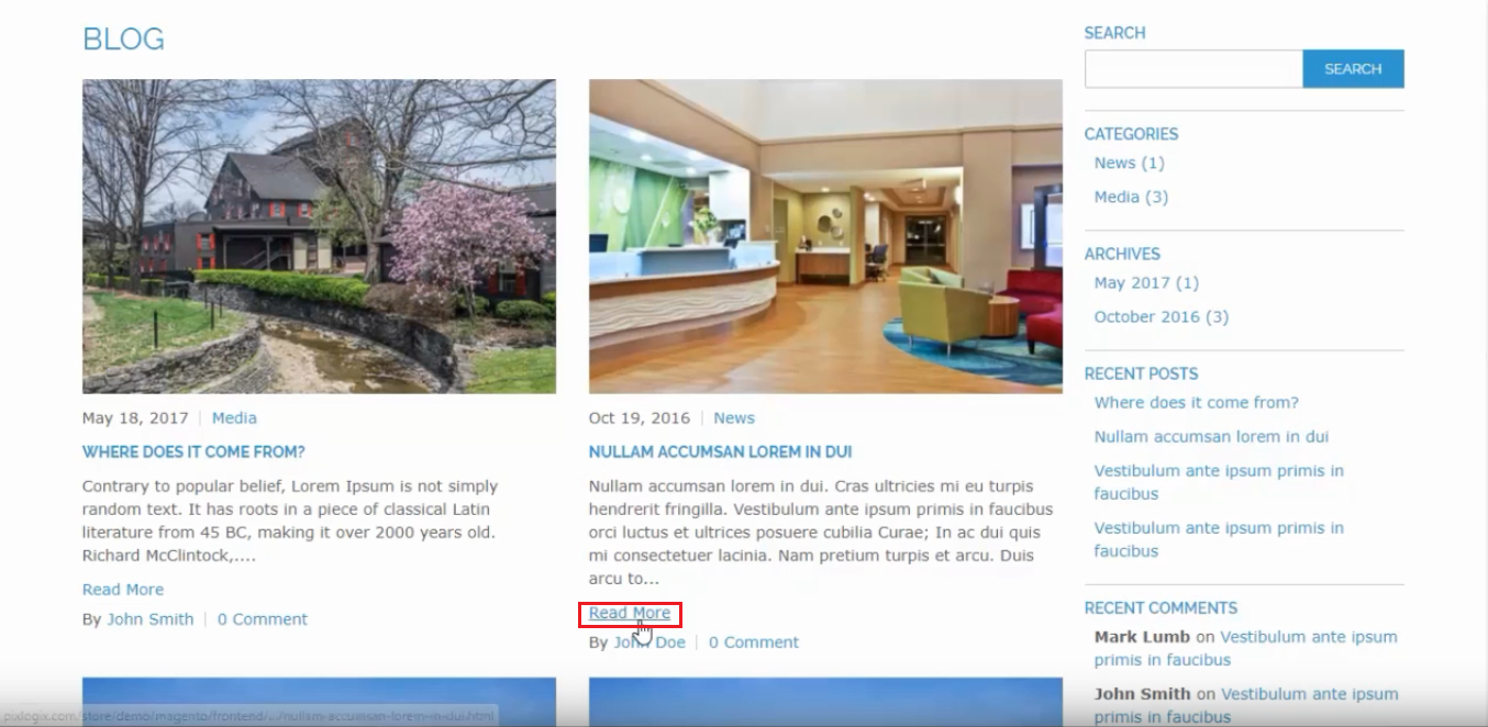 اقرأ المزيد - Magento Blog Extension