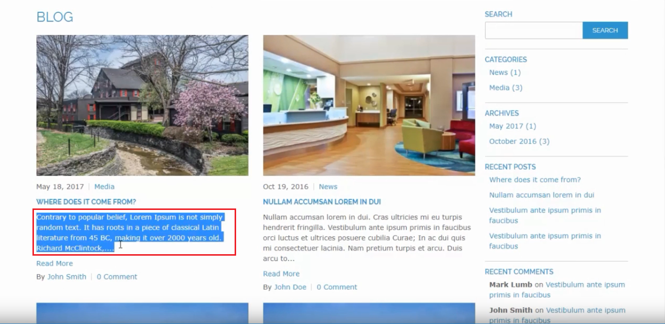 وصف قصير - Magento Blog Extension