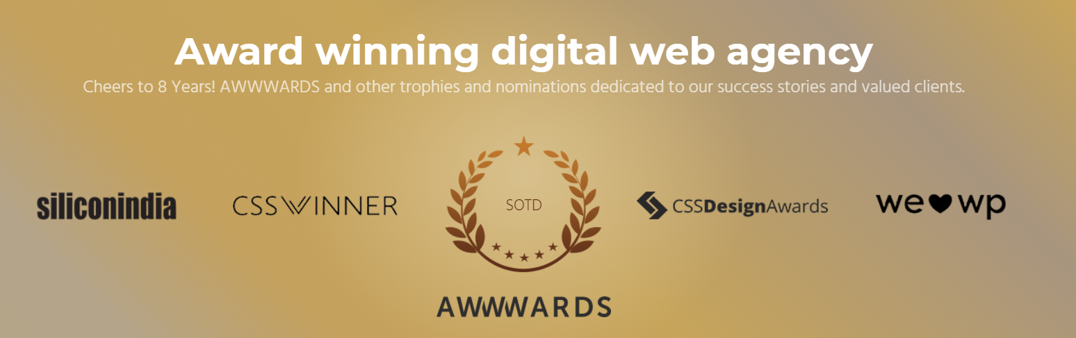 Perusahaan pengembang desain web pemenang penghargaan India