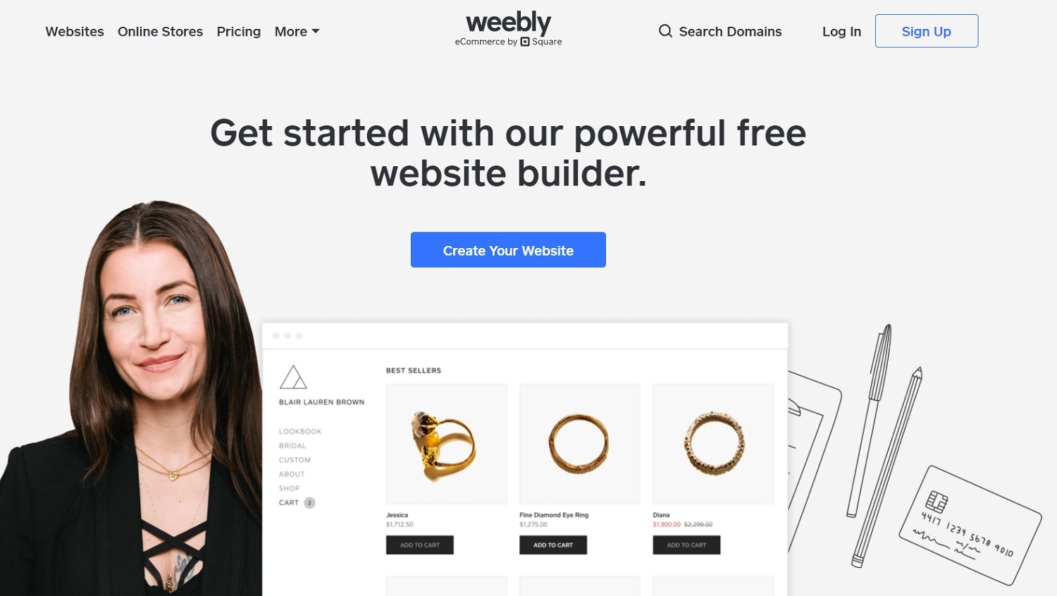 Weebly-最高のeコマースCMSプラットフォームWebサイト Weebly - Best eCommerce CMS Platform Website