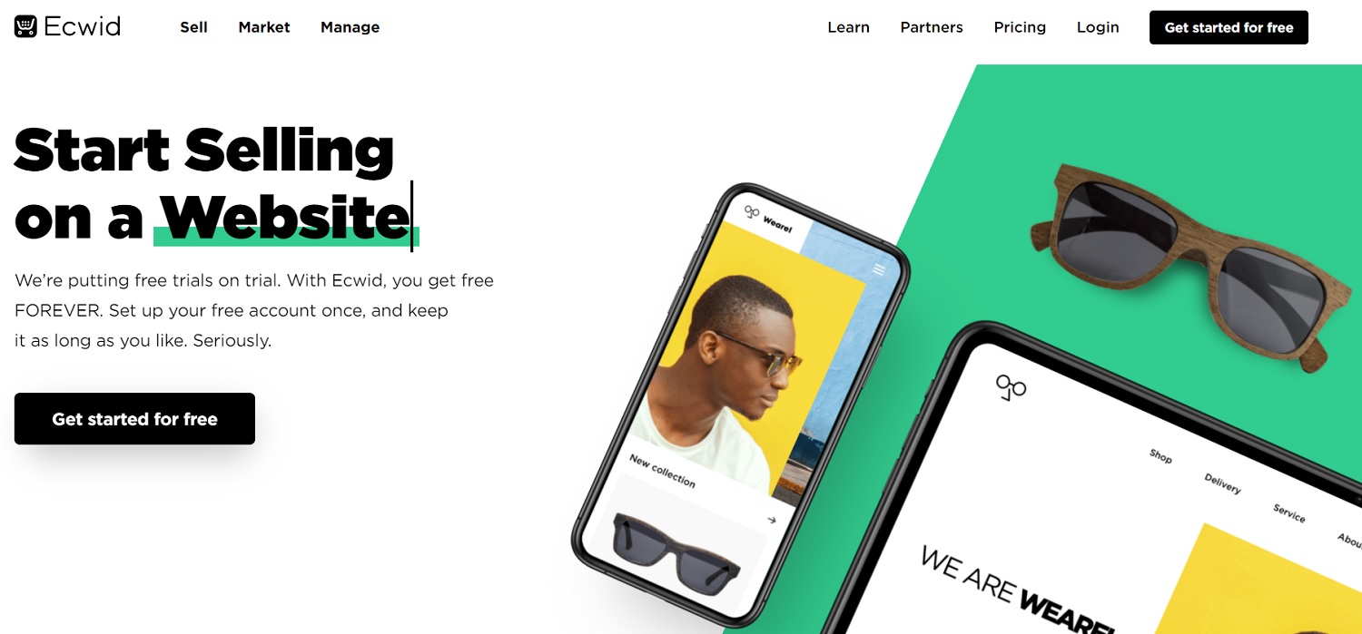 Ecwid-最高のeコマースCMSプラットフォームWebサイト Ecwid - Best eCommerce CMS Platform Website
