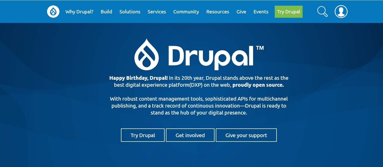 Drupal-eコマースWebサイト開発に最適な無料のCMS Drupal - Best eCommerce CMS Platform Website