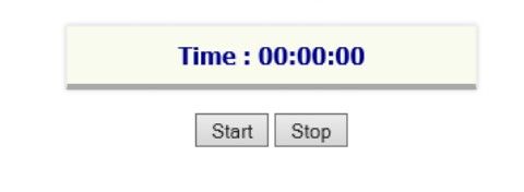 Un cronometru mic cu butoane de pornire și oprire