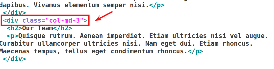 13 วินาที col md 3 class