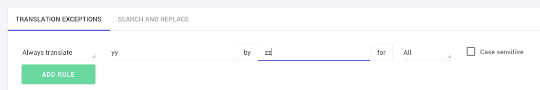 selalu terjemahkan aturan