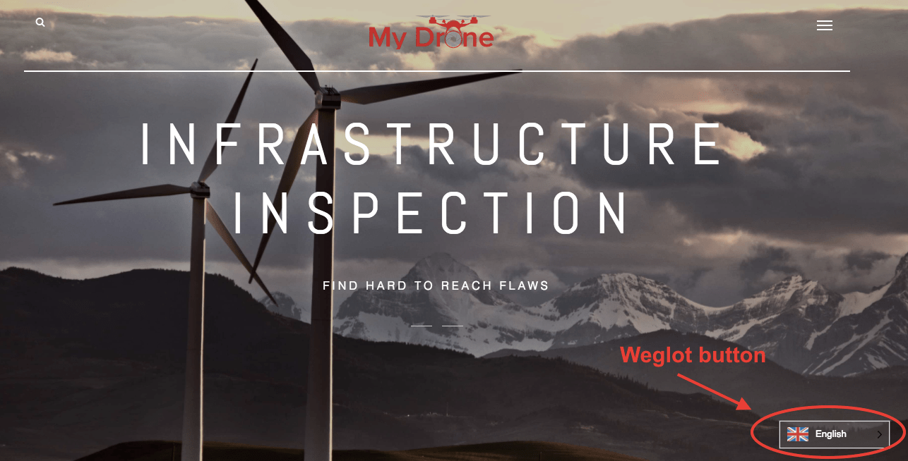 contoh tombol bahasa yang disesuaikan 1