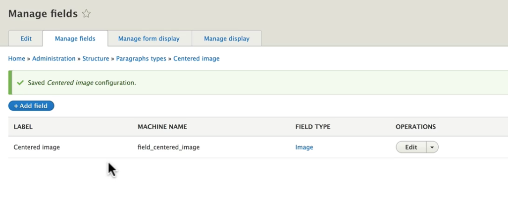 Images centrées sur les paragraphes Drupal