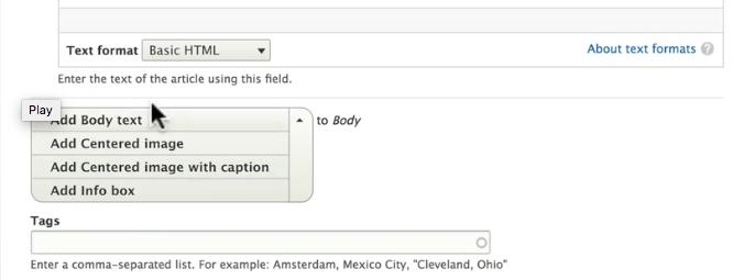 adding info box paragraphs