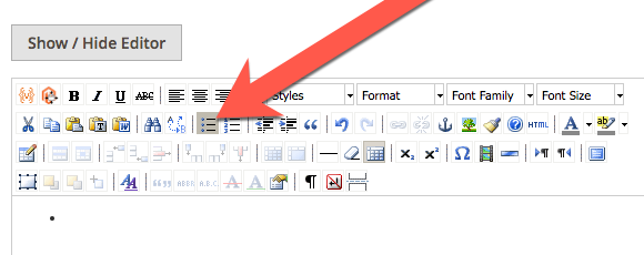 édition du bloc magento