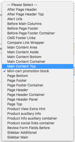 produit de conteneur de widgets magento