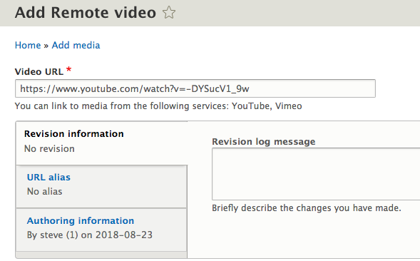 ajouter une vidéo à distance