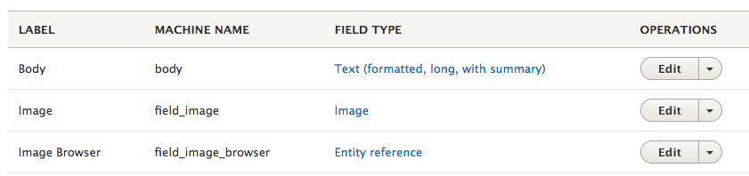 champ de référence des médias