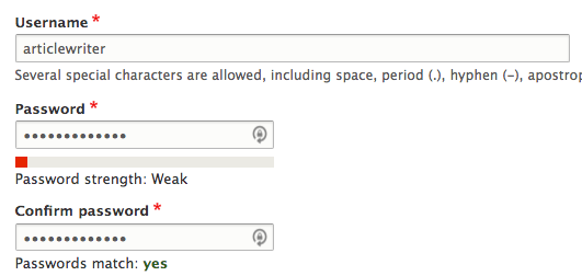 drupal créer un rédacteur d'article