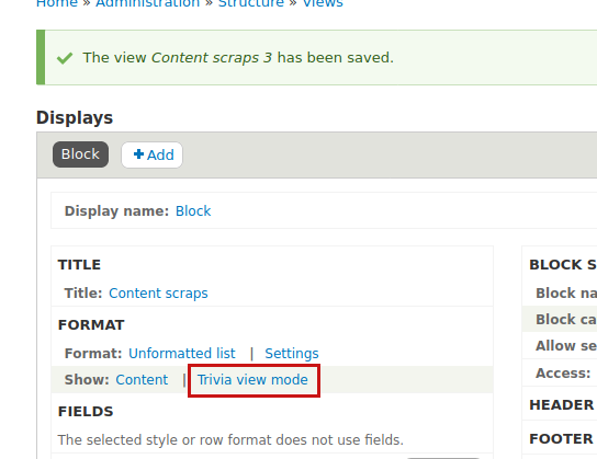 Drupal 8의 보기 모드란 무엇입니까?
