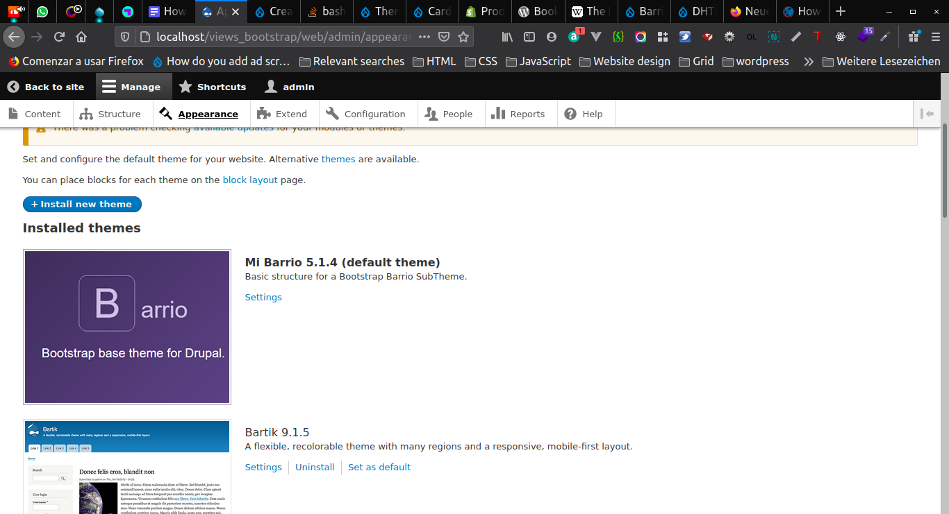 Bootstrap 4 w Drupal 8/9 z Bootstrap Barrio - OSTraining.com