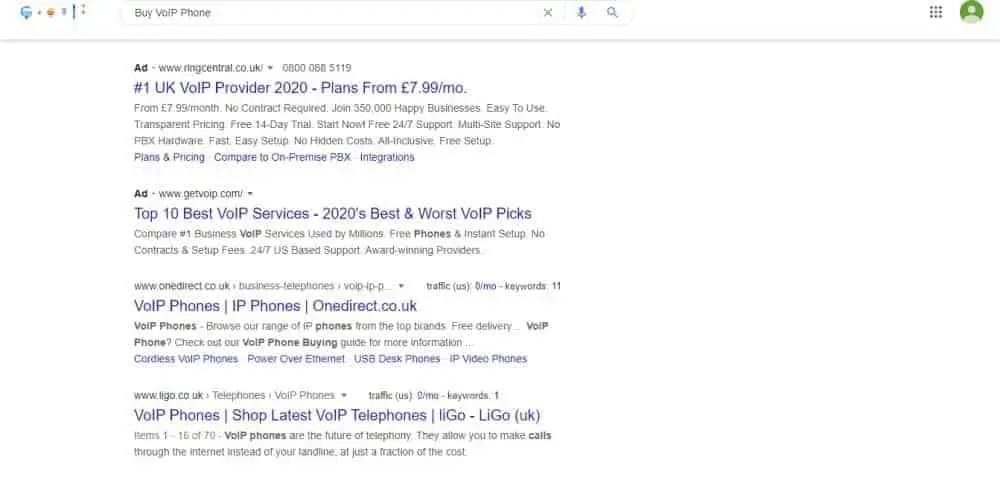 شراء سيربس الهاتف عبر بروتوكول الإنترنت