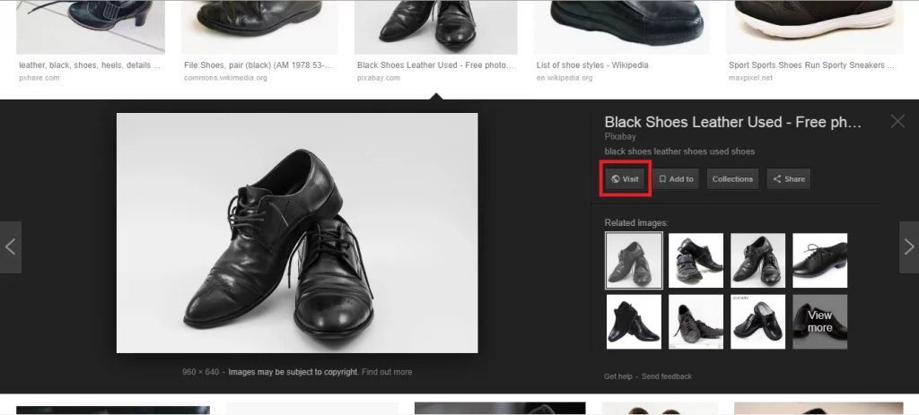 google ค้นหารูปภาพ หน้าเยี่ยมชม
