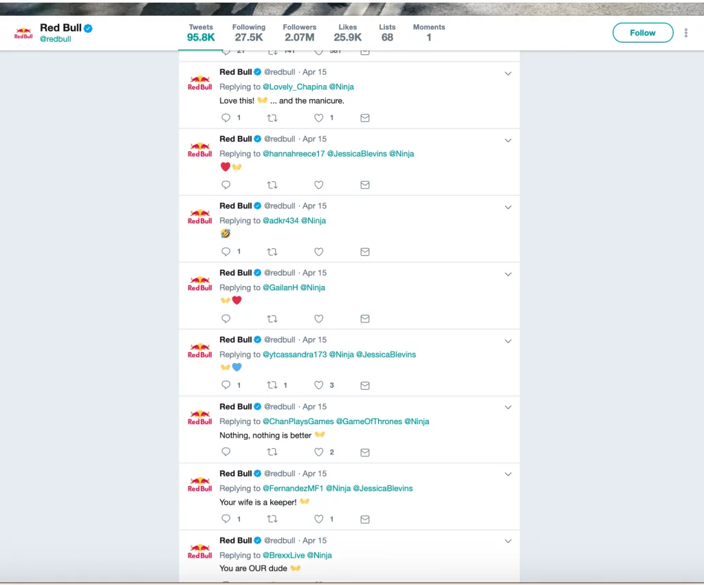 บทสนทนา Twitter กระทิงแดง