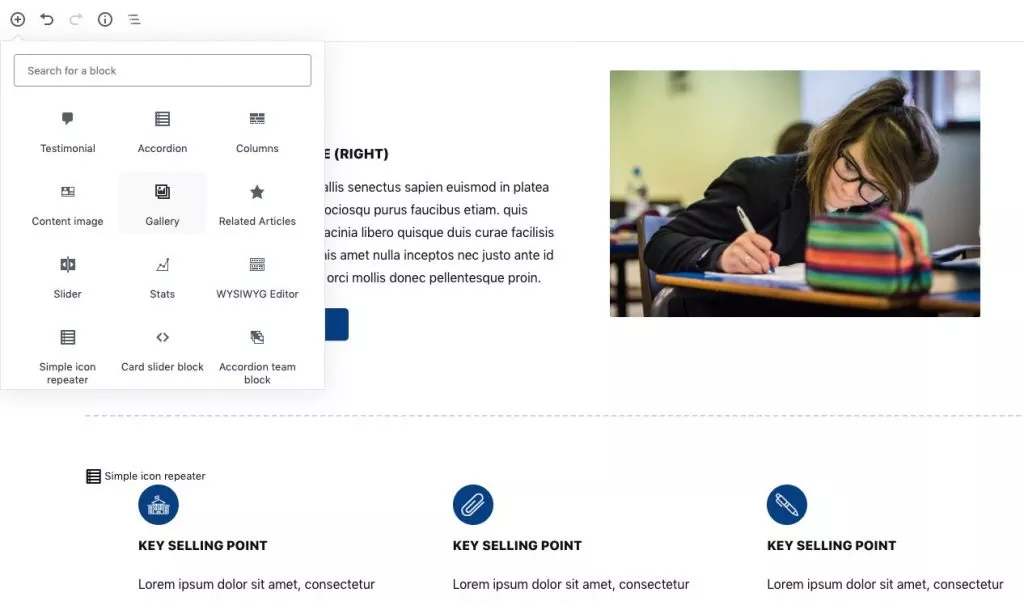 blocchi Gutenberg personalizzati