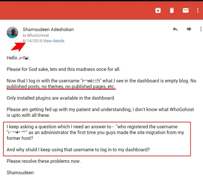 고객 담당자와 이메일 대화 - 8