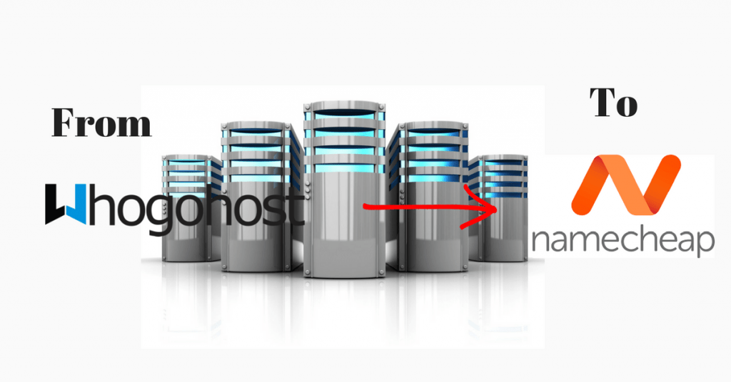 whogohost에서 namecheap으로 WordPress 호스팅 전송