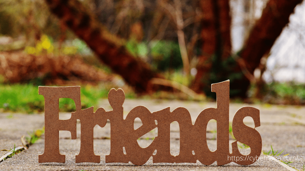 Alphabet made as friends