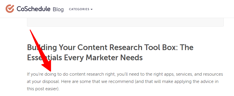 Coshedule blogunda yazım hatası