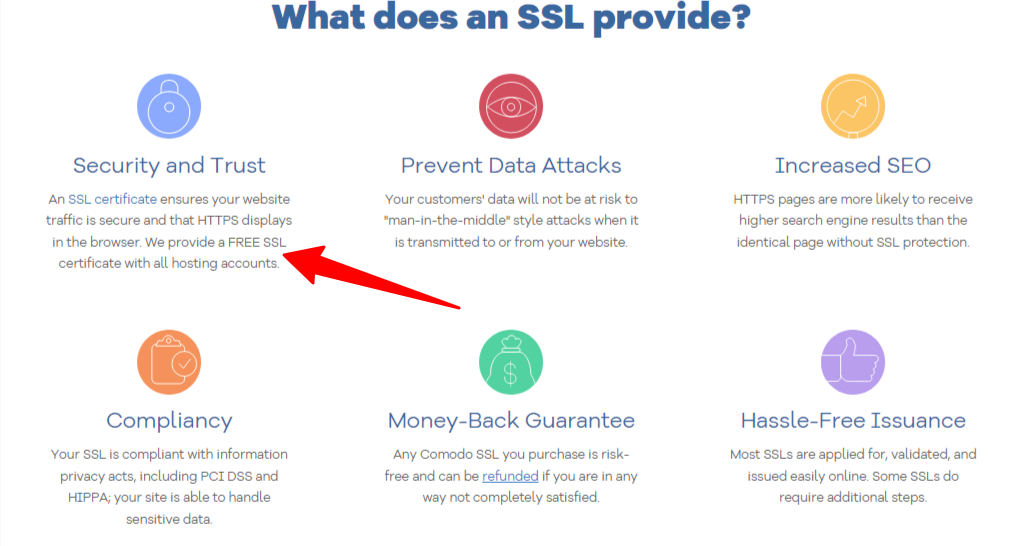 HostGator의 SSL 인증서 세부 정보