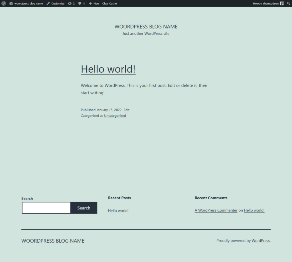 Sadece başka bir WordPress Blogu
