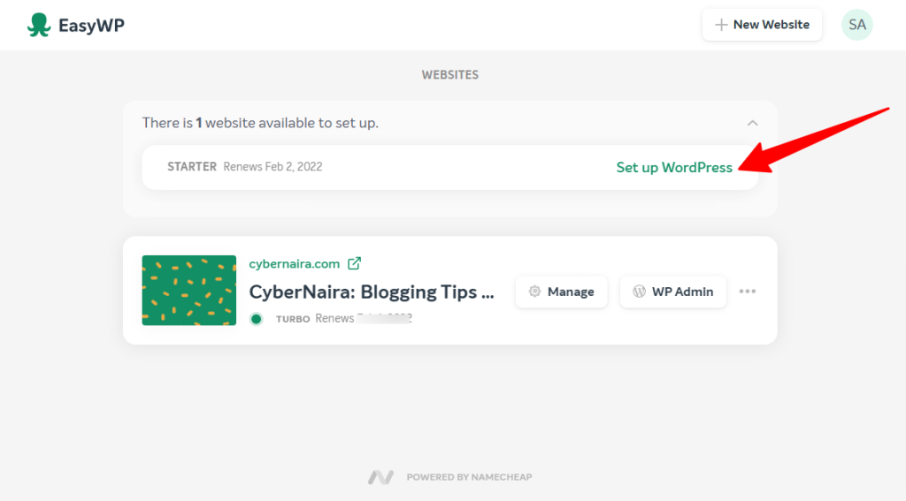 Easywp Kurulum sayfasında WordPress nasıl kurulur