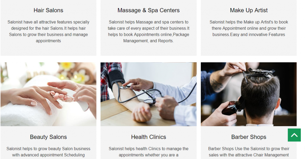 Principales caractéristiques du saloniste