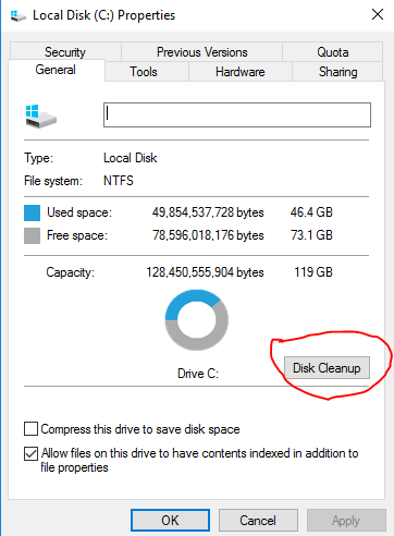 Сначала очистите свой компьютер