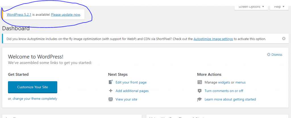 Регулярно устанавливайте обновления WordPress