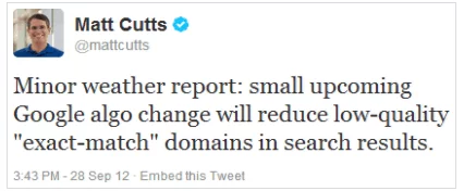 完全匹配域推文