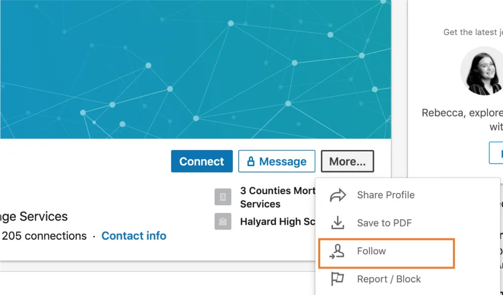 Come seguire qualcuno su Linkedin