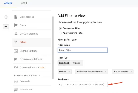 添加垃圾邮件过滤器