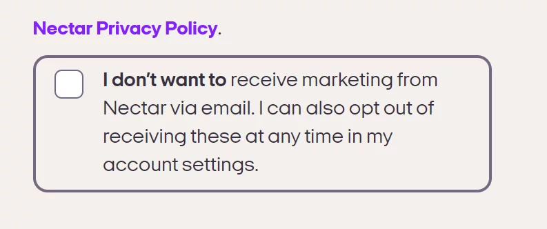 Отказ от GDPR 2020 Sainsburys