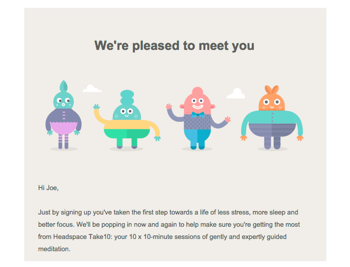 ドリップメールキャンペーンの例