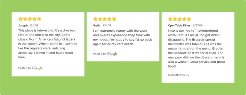 レビューカルーセルを増幅する