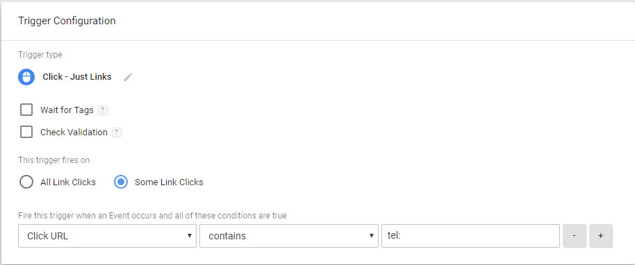 在 Google Tag Manager - Google Analytics 事件跟踪中设置触发器以跟踪电话号码的点击