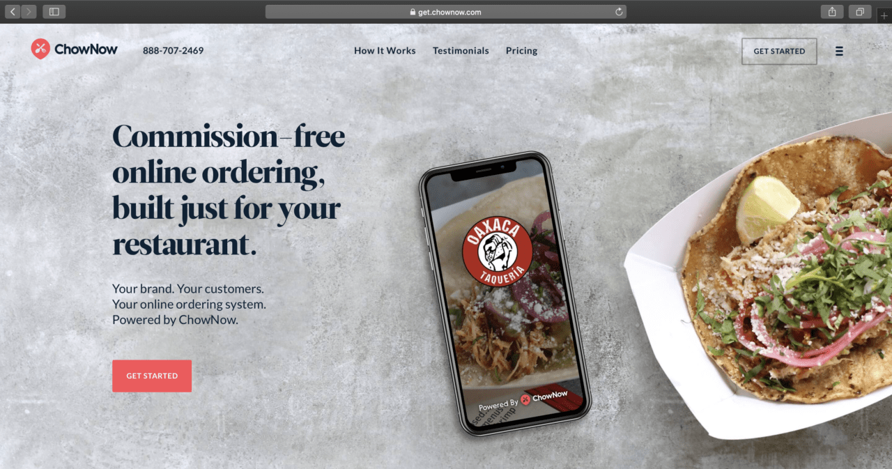 chownowオンライン注文