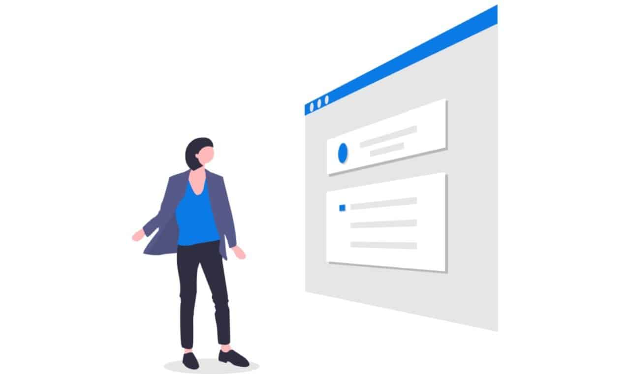 o femeie care se uită la conținutul generat de utilizatori, care este un alt factor valoros pentru încrederea în brand