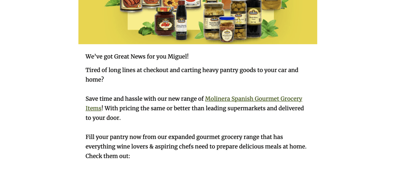 メールのパーソナライズ