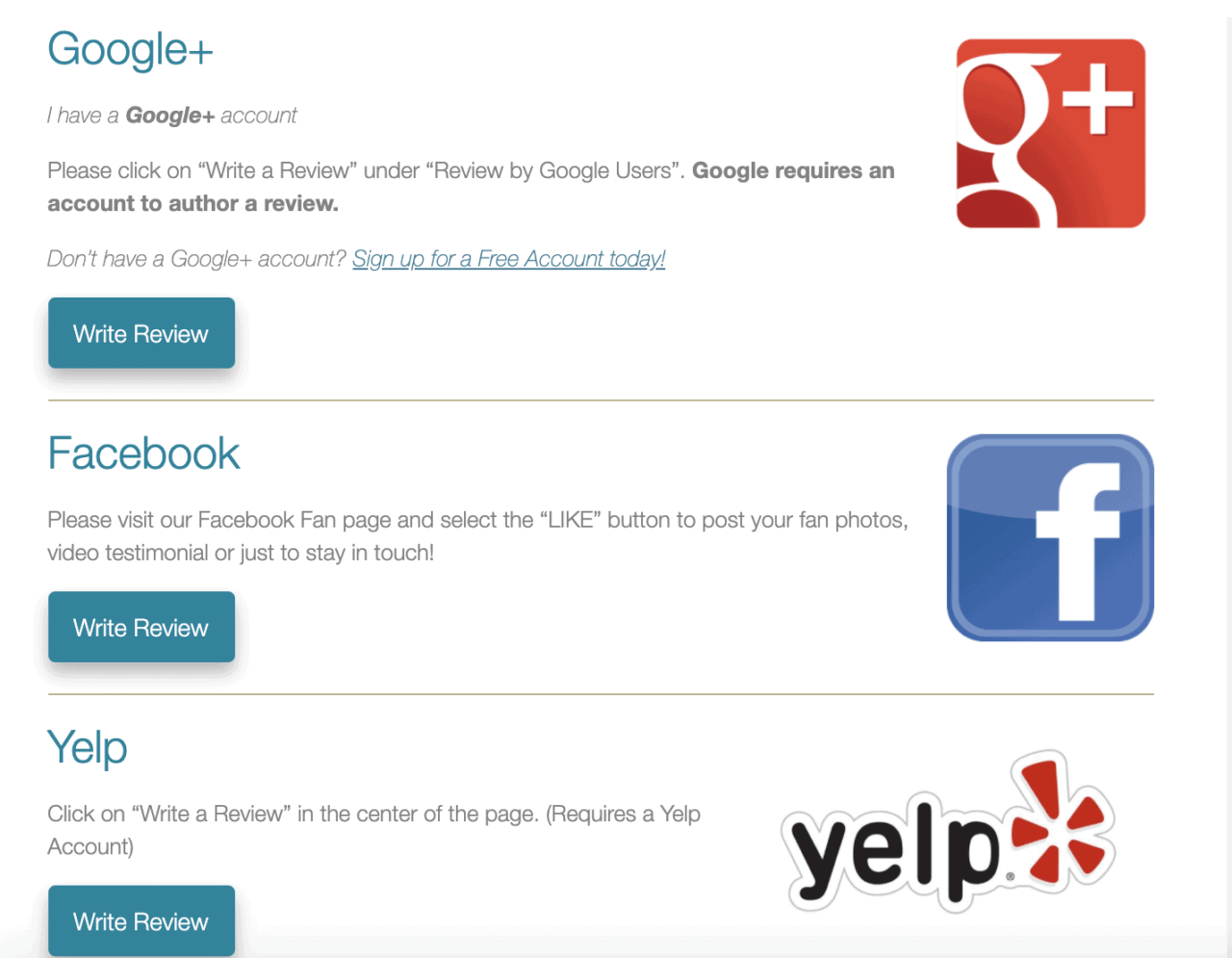 來自奧斯汀牙科水療中心的一系列評論平台