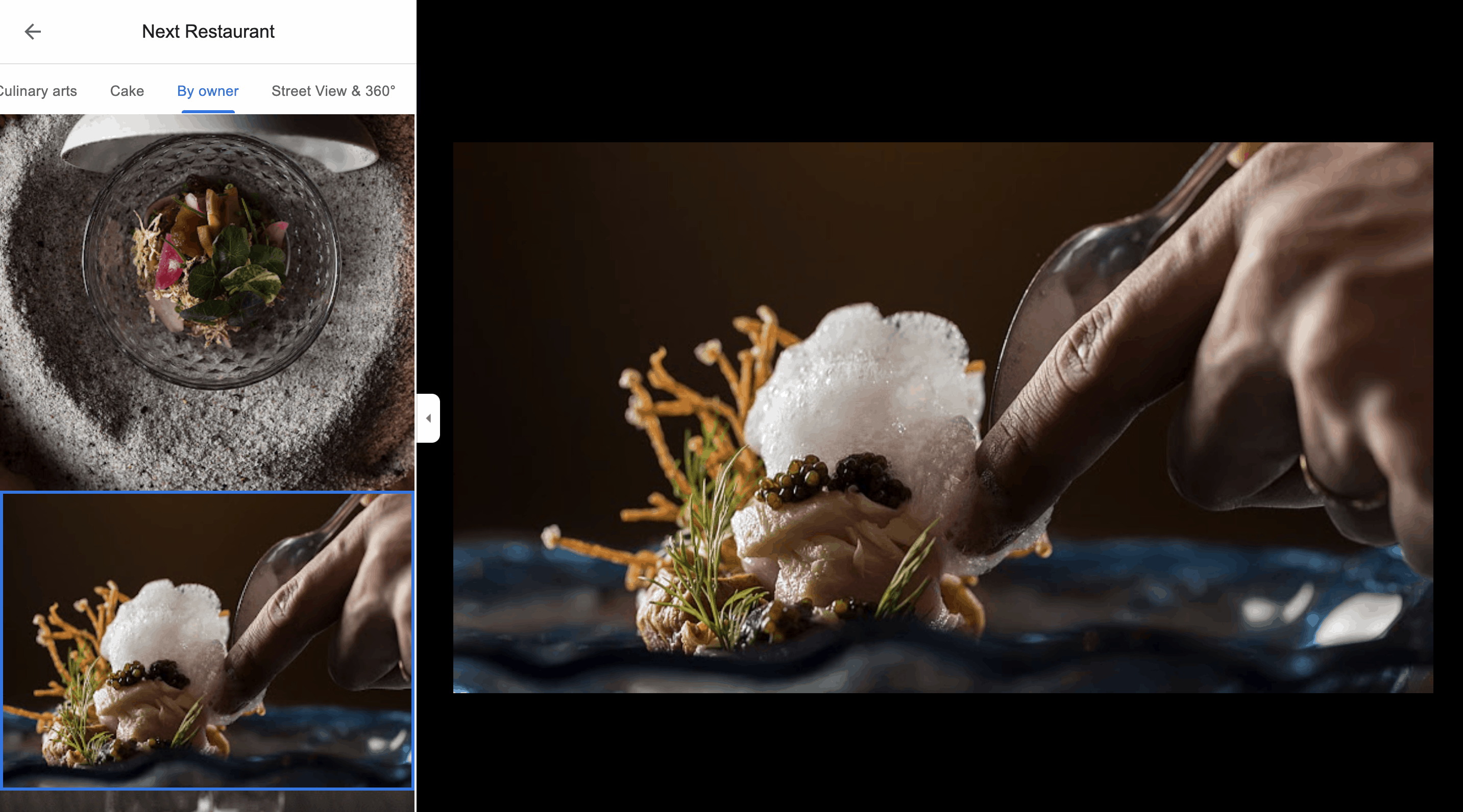 google işletme fotoğrafları yiyecek ve içecek