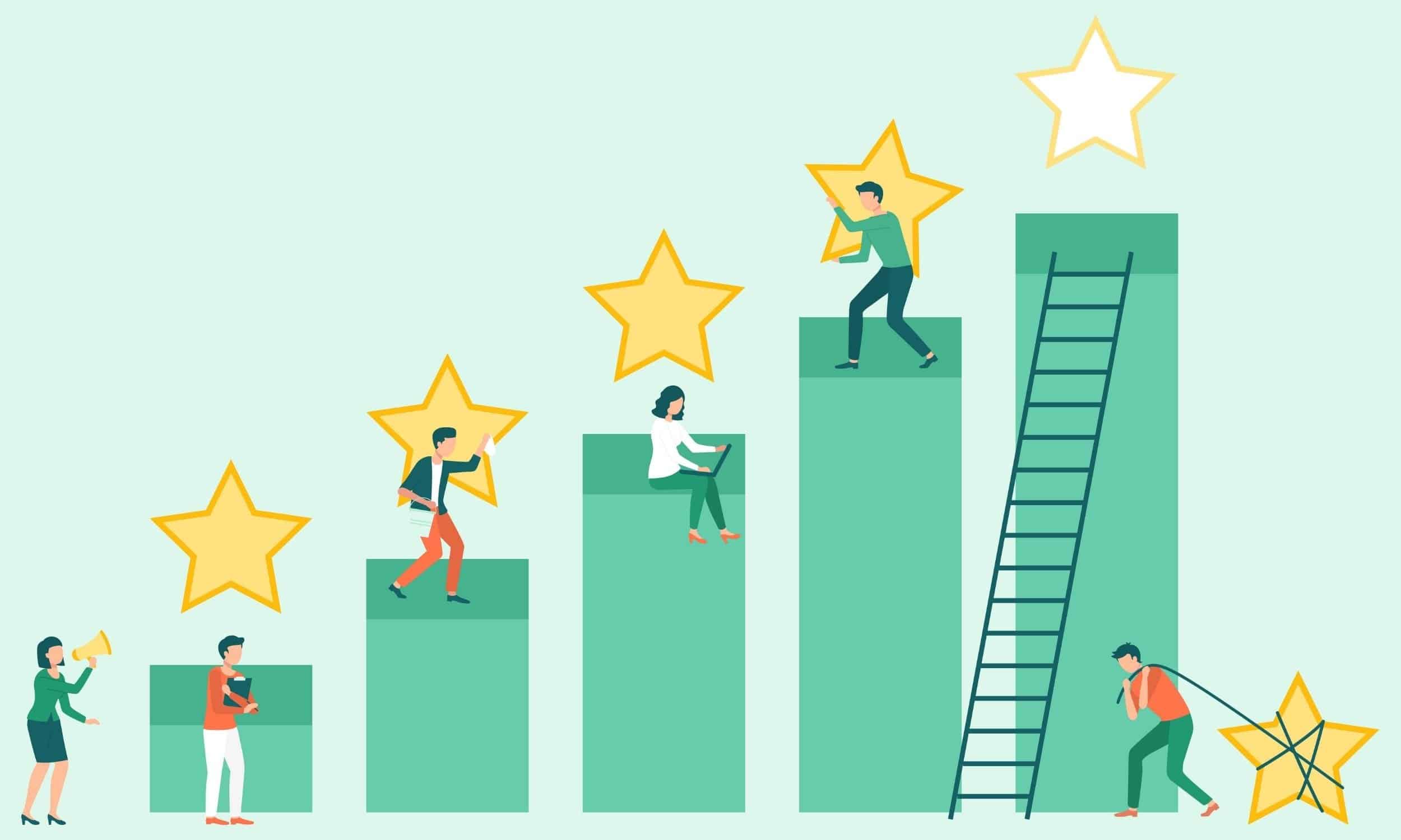 çevrimiçi görünürlüğü artırmak için keskin yorumlar almak için birlikte çalışan bir grup insan